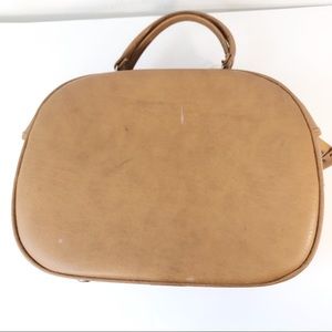 Vintage travel bag carry on brown camel